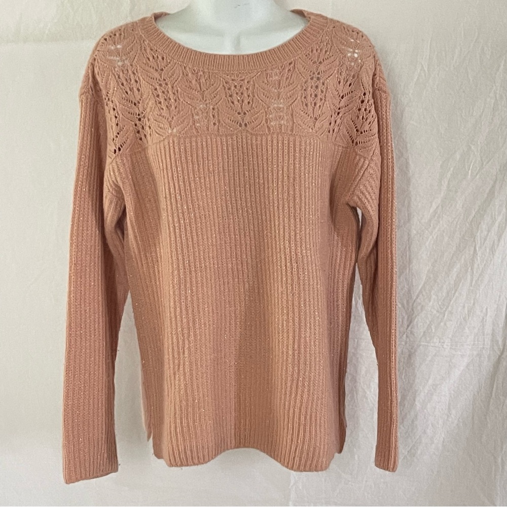 St. John’s Bay light pink sweater size large